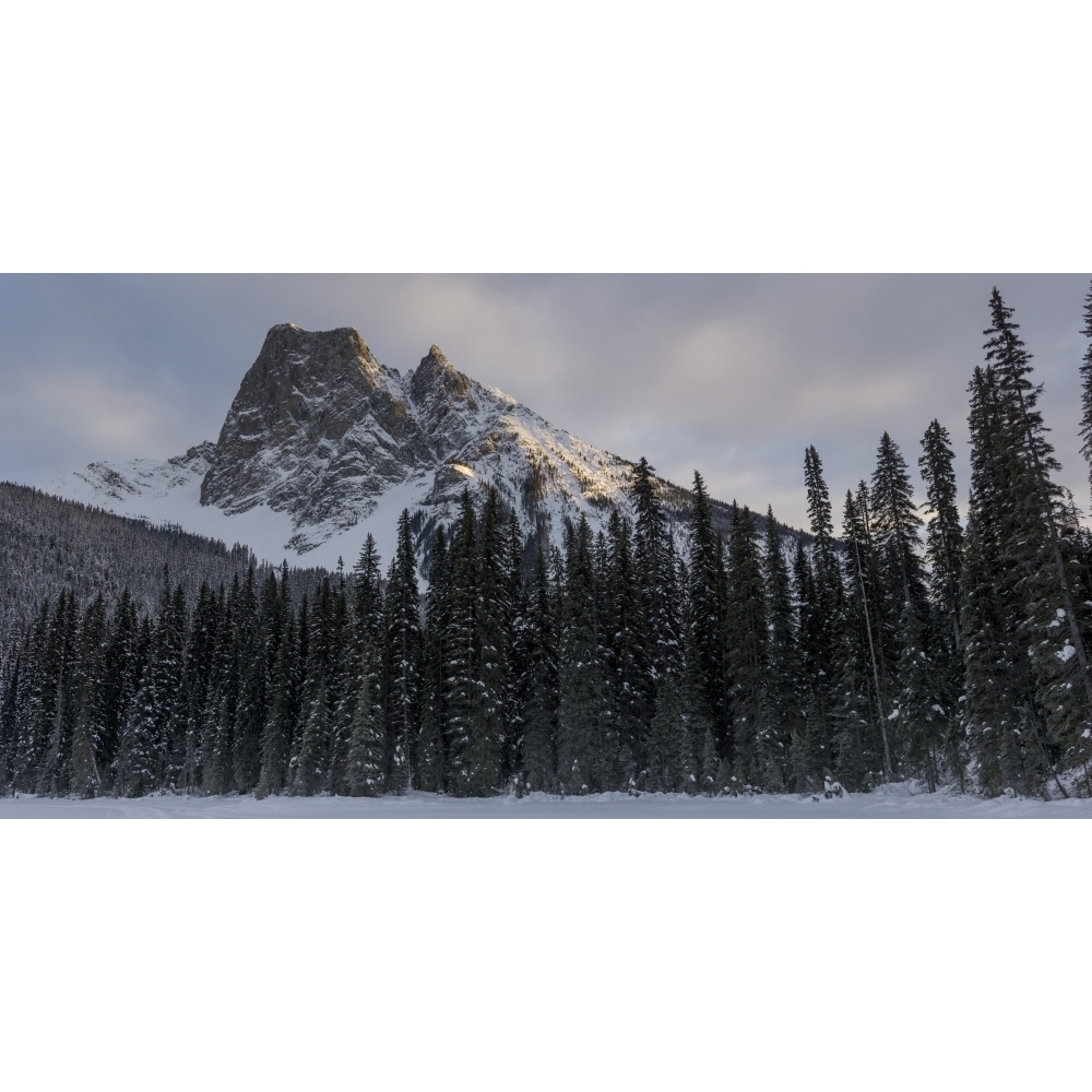 Posterazzi DPI12285007 Frozen Emerald Lake in Yoho National Park - British Columbia Canada Poster Print by Keith Levit, 21 x 10